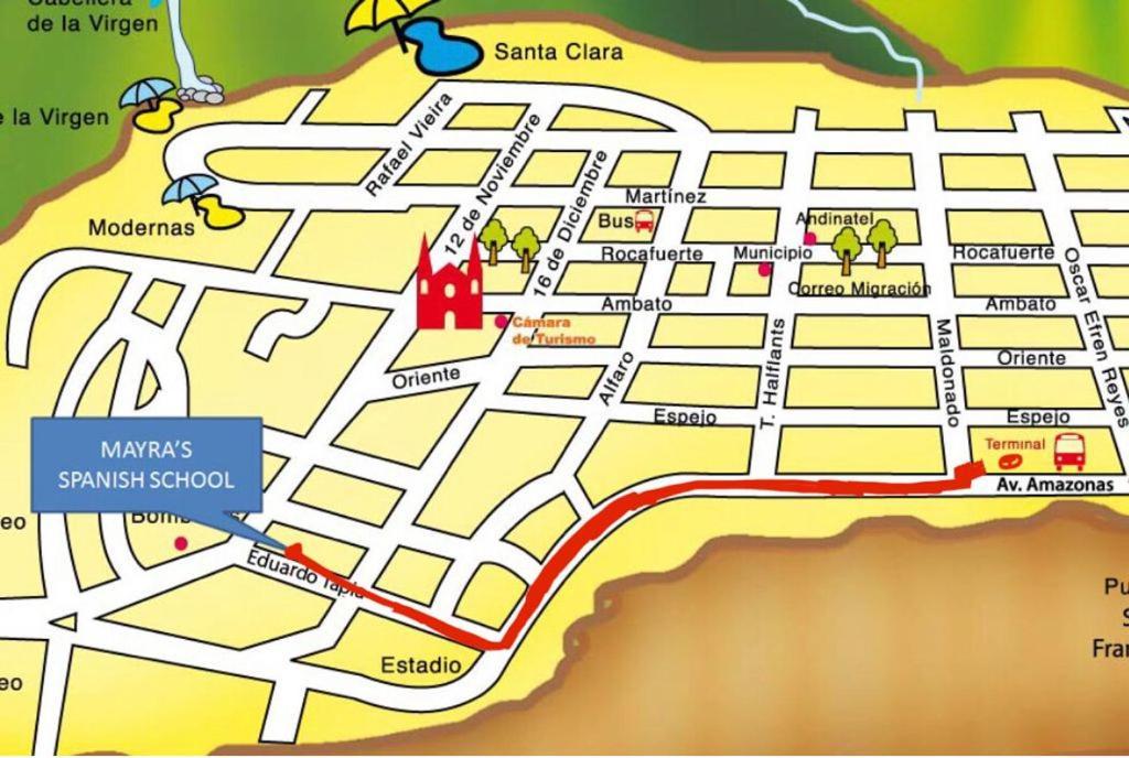 Mayra'S Apartments And Spanish School بانيوس المظهر الخارجي الصورة